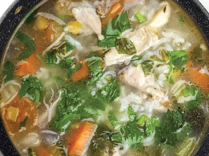 Chicken and Rice Soup (One Pot Dinner Recipe!) - Sugar Spun Run