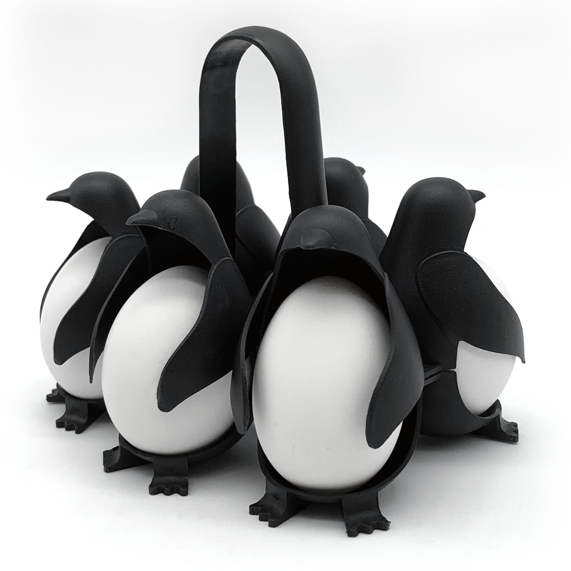 A Clever Penguin Egg Holder to Help With Boiling Eggs