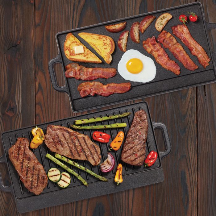 Starfrit The Rock Reversible Grill/Griddle - Silver, 1 ct - Harris