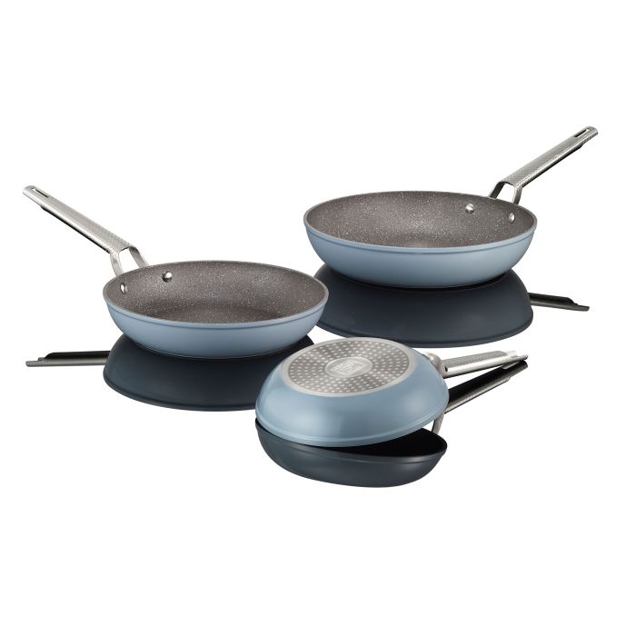 The Rock By Starfrit 12 Aluminum Fry Pan With Stainless Steel