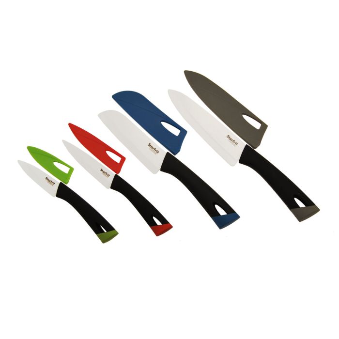 Starfrit Paring Set of 4 Knives with Covers