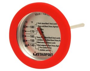 Starfrit Silicone Meat Thermometer, Red